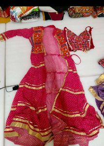 Vibrant Pink Bandhani Kurta Set