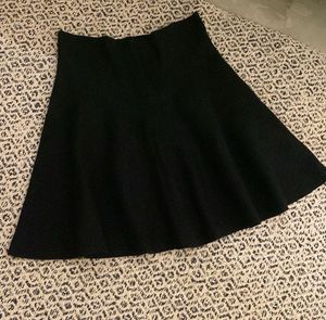 Classic Black A-line Mini Skirt