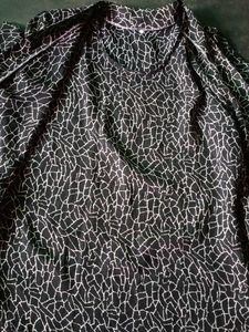 Abstract Print Sleeve Top