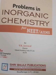 Problems in Inorganic Chemistry for NEET
