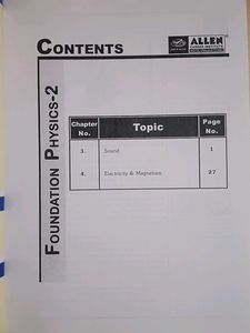 Foundation Physics-1 ICSE: Class X