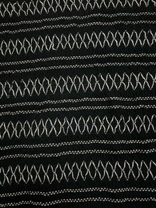 ✨ Black Embroidered Smocked Tube Top