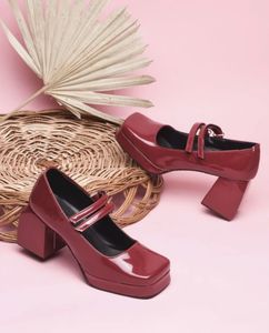 Chunky Heel Platform Mary Janes