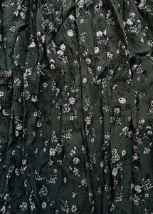 Green Floral Smocked Maxi Dress