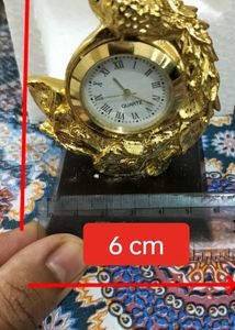 Gold plated vintage Peacock Clock