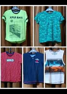 8 Boys' T-Shirt Bundle (Size Varies)