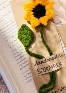 Crochet Sunflower bookmark