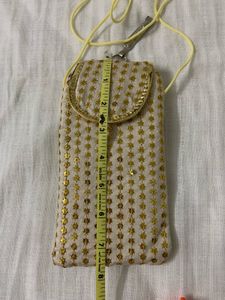 Designer Embellished Clutch/Mobile Pouch
