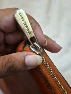Michael Kors Orange Leather Wallet