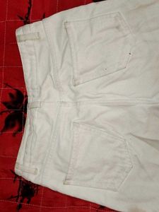 White Cargo Jeans