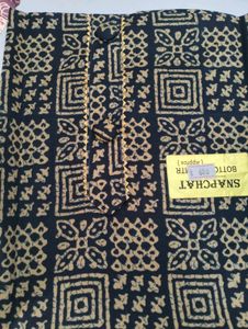 Beautiful Printed Navy Blue Suit