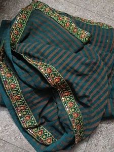 New Saree with blouse , georgette