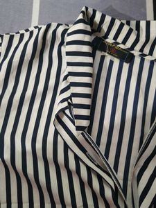 Classic Striped Button-Up Shirt