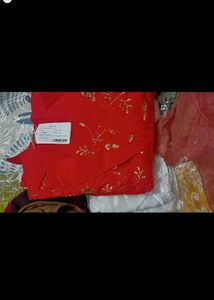 Red Embroidered Kurta Set( new with tag)