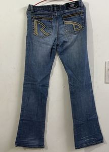 Classic Vintage Blue Denim Jeans