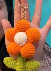 Cute Crochet Monster Keychain