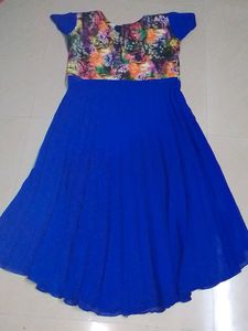 Blue Long Anarkali💙