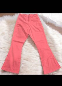 Forever-21 Bootcut Coral Pink Pants
