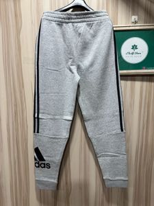 Adidas 3 Strips Brand Logo Grey Jogger