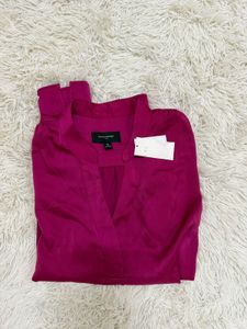 Elegant Magenta Silk Top