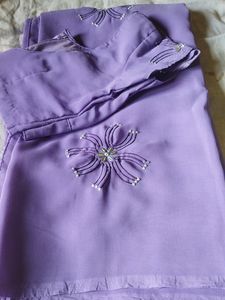 Lavender Saree