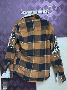 Men's Plaid Sherpa Lined Jacket