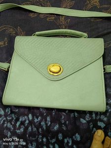 Stylish Mint Green Handbag