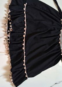 Elegant Black Embroidered Ethnic Gown