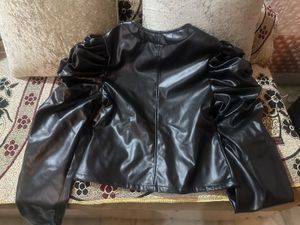 Stylish Black Faux Leather Jacket