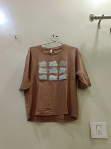 Cute Bear Print Casual T-shirt