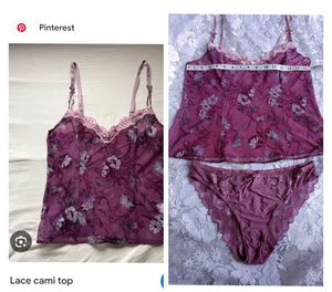 Floral Lace Cami Set