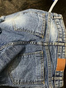 Distressed Denim Shorts