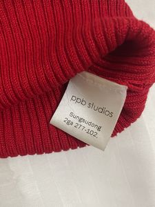 Red Ribbed Sleeveless Tank Top