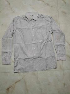 Men's Striped Button-Up Shirt