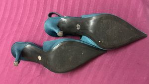 ZARA Elegant Teal Pointed Toe Heels