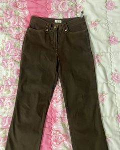 Brown Bootcut Trousers