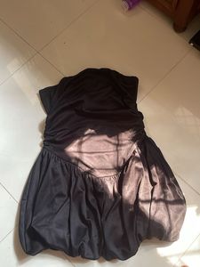 Black Strapless Mini Dress