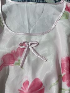 Cute Floral Pajama Top