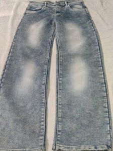 Kids Light Wash Cargo Jeans