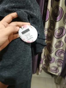 Gray Long Sleeve desinger Mini Dress