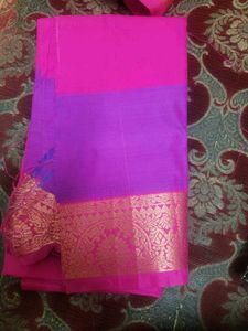 Vibrant Pink Silk Saree