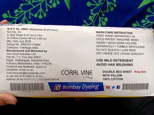Bombay Dyeing Double Bedsheet - King Size