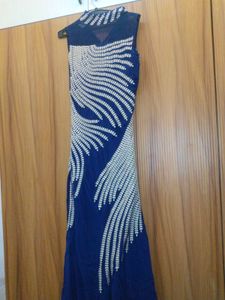 Elegant Blue Embroidered Kurta Set