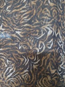 y2k Sheer Tiger Print Top