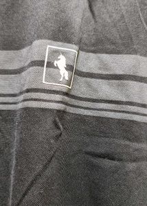 Men's Dark Blue Striped T-Shirt