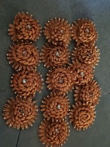 74 Pcs Decorative Handmade Flowers Combo