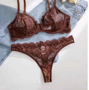 Lace Bralette & Thong Set
