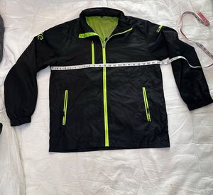 Men's Black &amp; Neon Windbreaker Jacket