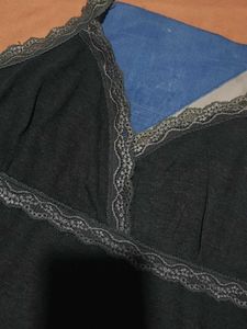 women’s camisole/top with beautiful grey lace deta