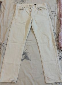 H&M White Denim Jeans